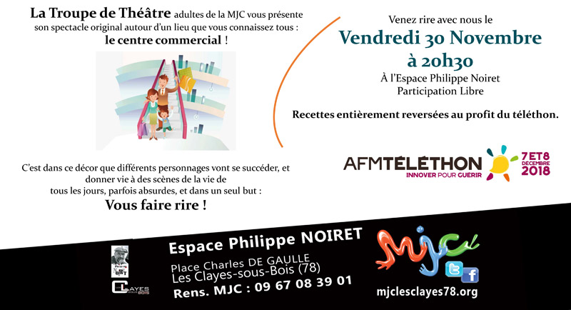 affiche théâtre téléthon MJCGP 2018 vf web 01