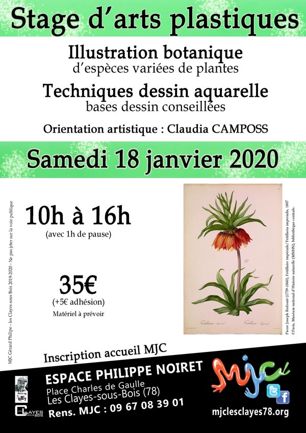 base affiche stage arts plastiques janvier 2020 web01