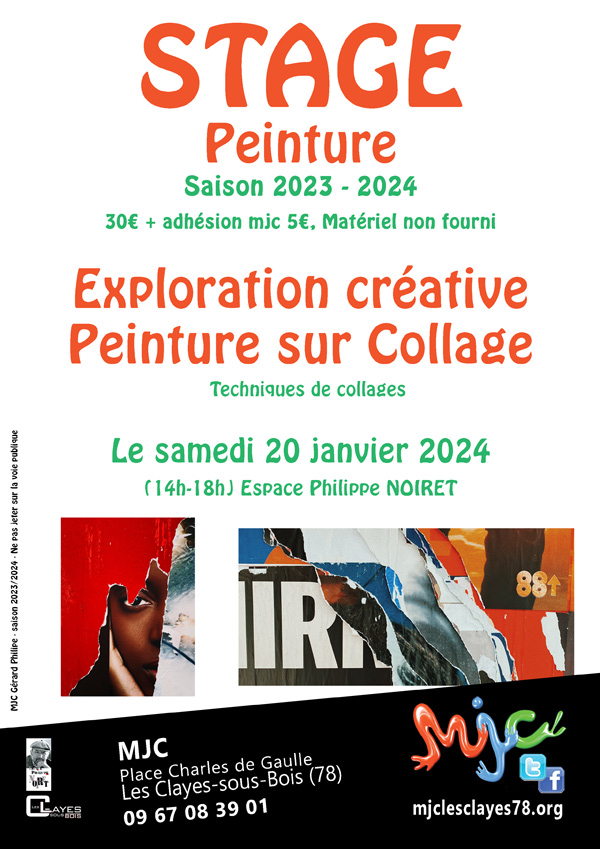 Affiche stage collage janvier 2024 w00